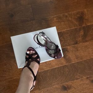 Violet Calvin Klein Heeled Sandals